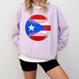 Puerto Rico Baseball Flag Boricua Beisbol Fan Gear Comfort Colors Sweatshirt Crimson Puerto Rico Baseball Flag Boricua Beisbol Fan Gear Comfort Colors Sweatshirt Crimson
