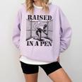 Raised In a Pen Baseball Pitcher Saying Bullpen Comfort Colors Sweatshirt Crimson Raised In a Pen Baseball Pitcher Saying Bullpen Comfort Colors Sweatshirt Crimson