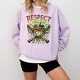 Respect The Drip Mardi Gras Baseball Ice Cream Boys Carnival Comfort Colors Sweatshirt Crimson
