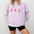 Retro Groovy Baseball Bruh Proud Baseball Mom Comfort Colors Sweatshirt Crimson Retro Groovy Baseball Bruh Proud Baseball Mom Comfort Colors Sweatshirt Crimson
