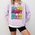 Retro Mama Mommy Mom Bruh Baseball Women Girls Comfort Colors Sweatshirt Crimson Retro Mama Mommy Mom Bruh Baseball Women Girls Comfort Colors Sweatshirt Crimson