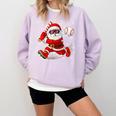 Santa Baseball Christmas Pajamas Xmas Men Boy Toddlers Comfort Colors Sweatshirt Crimson Santa Baseball Christmas Pajamas Xmas Men Boy Toddlers Comfort Colors Sweatshirt Crimson