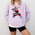 Santa Baseball Six Seven 6 7 Meme Christmas Men Boys Player Comfort Colors Sweatshirt Crimson Santa Baseball Six Seven 6 7 Meme Christmas Men Boys Player Comfort Colors Sweatshirt Crimson