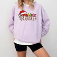 Santa Bruh Baseball Christmas Xmas Meme Pajamas Family Comfort Colors Sweatshirt Crimson