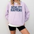 Schlitt Happens NY Bronx I Heart Baseball Apparel Comfort Colors Sweatshirt Crimson