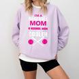 Self Expression Cool Baseball Mom Positive Thinking Comfort Colors Sweatshirt Crimson