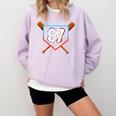 Six Seven 67 Baseball Birthday Boy Men Kids Boys Comfort Colors Sweatshirt Crimson Six Seven 67 Baseball Birthday Boy Men Kids Boys Comfort Colors Sweatshirt Crimson