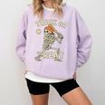 Skeleton Baseball Halloween Costume Men Boys Kids Tee Comfort Colors Sweatshirt Crimson