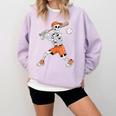 Skeleton Batting Baseball Halloween Comfort Colors Sweatshirt Crimson Skeleton Batting Baseball Halloween Comfort Colors Sweatshirt Crimson