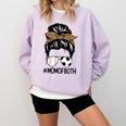 Soccer Baseball Mom Of Both Messy Bun Leopard Mother's Day Comfort Colors Sweatshirt Crimson Soccer Baseball Mom Of Both Messy Bun Leopard Mother's Day Comfort Colors Sweatshirt Crimson