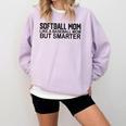 Softball Mom Like A Baseball Mom But Smarter Comfort Colors Sweatshirt Crimson Softball Mom Like A Baseball Mom But Smarter Comfort Colors Sweatshirt Crimson