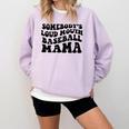 Somebody's Loud Mouth Baseball Mama Baseball Mom Comfort Colors Sweatshirt Crimson Somebody's Loud Mouth Baseball Mama Baseball Mom Comfort Colors Sweatshirt Crimson