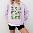 St Patricks Day Baseball Ice Cream Boys Baseball Player Comfort Colors Sweatshirt Crimson