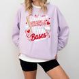 Stealing Hearts Like I Steal Bases Softball Baseball Batter Comfort Colors Sweatshirt Crimson Stealing Hearts Like I Steal Bases Softball Baseball Batter Comfort Colors Sweatshirt Crimson