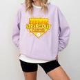 Strike Out Childhood Cancer Boys Baseball Drip Gold Ribbon Comfort Colors Sweatshirt Crimson