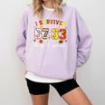 I Survived 6733 Days Baseball Football Basketball 100 Days Comfort Colors Sweatshirt Crimson I Survived 6733 Days Baseball Football Basketball 100 Days Comfort Colors Sweatshirt Crimson