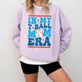 In My T-Ball Mom Era Baseball Mom Groovy Mother's Day Raglan Baseball Tee Comfort Colors Sweatshirt Crimson In My T-Ball Mom Era Baseball Mom Groovy Mother's Day Raglan Baseball Tee Comfort Colors Sweatshirt Crimson