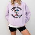 I Teach Kids To Hit And Steal Baseball Softball Coach Comfort Colors Sweatshirt Crimson I Teach Kids To Hit And Steal Baseball Softball Coach Comfort Colors Sweatshirt Crimson
