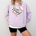 That's My Son Out There Baseball Mom Heart Mom Life Comfort Colors Sweatshirt Crimson