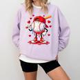 Valentine Baseball Heart Drip Sport Love Valentines Day Boys Comfort Colors Sweatshirt Crimson Valentine Baseball Heart Drip Sport Love Valentines Day Boys Comfort Colors Sweatshirt Crimson
