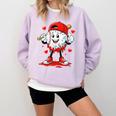 Valentine Baseball Heart Sports Men Boys Kid Comfort Colors Sweatshirt Crimson