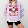 Valentine My Heart Belongs Baseball Lover Boy Men Comfort Colors Sweatshirt Crimson