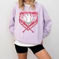 Valentines Baseball Boys Ice Cream Drip Heart Youth Kids Comfort Colors Sweatshirt Crimson Valentines Baseball Boys Ice Cream Drip Heart Youth Kids Comfort Colors Sweatshirt Crimson