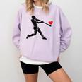 Valentines Day Baseball Batter Silhouette Heart Men Boys Kid Comfort Colors Sweatshirt Crimson Valentines Day Baseball Batter Silhouette Heart Men Boys Kid Comfort Colors Sweatshirt Crimson