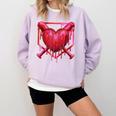 Valentines Day Baseball Red Heart Dab Boys Girls Kids Comfort Colors Sweatshirt Crimson Valentines Day Baseball Red Heart Dab Boys Girls Kids Comfort Colors Sweatshirt Crimson