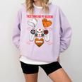 Valentines Day Boys Men Hearts Gaming Football Baseball Love Premium Tri-Blend Comfort Colors Sweatshirt Crimson Valentines Day Boys Men Hearts Gaming Football Baseball Love Premium Tri-Blend Comfort Colors Sweatshirt Crimson