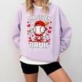 Valentines Day Six Seven Bruh 6 7 Meme Baseball Drip Boys Comfort Colors Sweatshirt Crimson