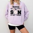 Warning Will Yell Loudly My Son Baseball Mom Comfort Colors Sweatshirt Crimson Warning Will Yell Loudly My Son Baseball Mom Comfort Colors Sweatshirt Crimson