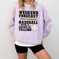 Weekend Forecast Baseball Baseball Mom Comfort Colors Sweatshirt Crimson Weekend Forecast Baseball Baseball Mom Comfort Colors Sweatshirt Crimson