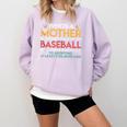 When A Mother Signs Child Up For Baseball Baseball Mom Comfort Colors Sweatshirt Crimson