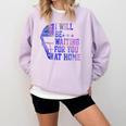 I Will Be Waiting For You At Home Baseball Softball Catcher Comfort Colors Sweatshirt Crimson I Will Be Waiting For You At Home Baseball Softball Catcher Comfort Colors Sweatshirt Crimson
