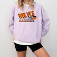 Wolves Baseball Team Baseball Mom Wolf Sports School Spirit Comfort Colors Sweatshirt Crimson Wolves Baseball Team Baseball Mom Wolf Sports School Spirit Comfort Colors Sweatshirt Crimson
