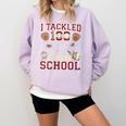 Women's 100 Days Of School Boys Kids Baseball Comfort Colors Sweatshirt Crimson Women's 100 Days Of School Boys Kids Baseball Comfort Colors Sweatshirt Crimson