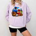 Women's Father Son Baseball Father's Day Comfort Colors Sweatshirt Crimson Women's Father Son Baseball Father's Day Comfort Colors Sweatshirt Crimson
