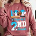 100 Days Of 2nd Grade Baseball 100th Day Of School Boys Kids Comfort Colors Sweatshirt Orchid 100 Days Of 2nd Grade Baseball 100th Day Of School Boys Kids Comfort Colors Sweatshirt Orchid