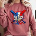 100 Days Of School 100th Day Youth Drip Baseball Boys Kid Comfort Colors Sweatshirt Orchid