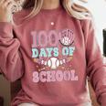 100 Days Of School Baseball 100th Day Of School Girls Comfort Colors Sweatshirt Orchid 100 Days Of School Baseball 100th Day Of School Girls Comfort Colors Sweatshirt Orchid
