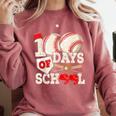 100 Days Of School Baseball 100th Day Of School Kids Teacher Comfort Colors Sweatshirt Orchid 100 Days Of School Baseball 100th Day Of School Kids Teacher Comfort Colors Sweatshirt Orchid