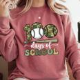 100 Days Of School Baseball Camo Art For Boys Kids Students Comfort Colors Sweatshirt Orchid 100 Days Of School Baseball Camo Art For Boys Kids Students Comfort Colors Sweatshirt Orchid