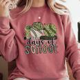 100 Days Of School Baseball Camo Cap Kids Boys 100th Day Comfort Colors Sweatshirt Orchid