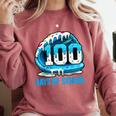 100 Days Of School Baseball Drip Ice Cream Kid Boy 100th Day Comfort Colors Sweatshirt Orchid