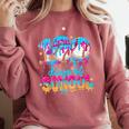 100 Days Of School Baseball Ice Cream For Boy Girl Kids Comfort Colors Sweatshirt Orchid