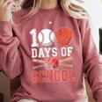 100 Days Of School Baseball Player Teacher Student Comfort Colors Sweatshirt Orchid 100 Days Of School Baseball Player Teacher Student Comfort Colors Sweatshirt Orchid