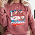 100 Days Of School Boys Baseball Drip 100th Day Dabbing Ball Comfort Colors Sweatshirt Orchid 100 Days Of School Boys Baseball Drip 100th Day Dabbing Ball Comfort Colors Sweatshirt Orchid