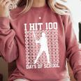 100 Days Of School Boys Kids 100th Day Balls For Baseball Comfort Colors Sweatshirt Orchid 100 Days Of School Boys Kids 100th Day Balls For Baseball Comfort Colors Sweatshirt Orchid