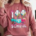 100 Days Of School Boys Kids 100th Day Of School Baseball Comfort Colors Sweatshirt Orchid 100 Days Of School Boys Kids 100th Day Of School Baseball Comfort Colors Sweatshirt Orchid